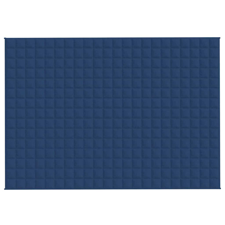 Vidaxl verzwaringsdeken 155x220 cm 7 kg stof blauw