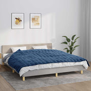 Vidaxl verzwaringsdeken 155x220 cm 7 kg stof blauw - afbeelding 1
