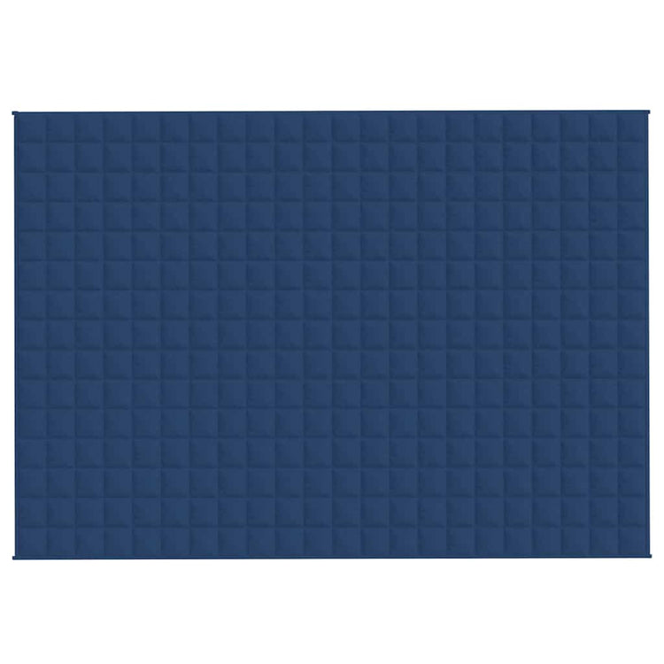 Vidaxl verzwaringsdeken 155x220 cm 11 kg stof blauw