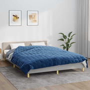 Vidaxl verzwaringsdeken 200x200 cm 9 kg stof blauw - afbeelding 1