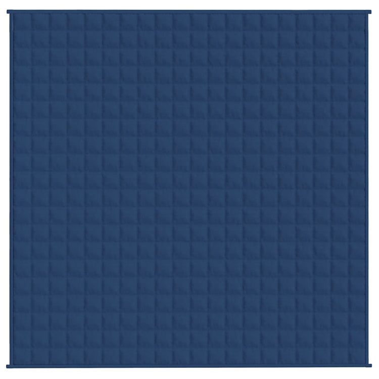 Vidaxl verzwaringsdeken 200x200 cm 13 kg stof blauw