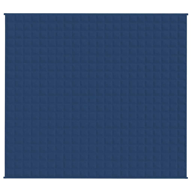 Vidaxl verzwaringsdeken 200x225 cm 9 kg stof blauw