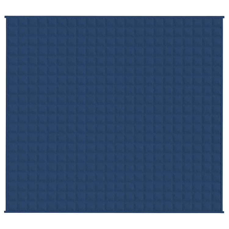 Vidaxl verzwaringsdeken 200x225 cm 13 kg stof blauw