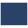 Vidaxl verzwaringsdeken 220x260 cm 11 kg stof blauw