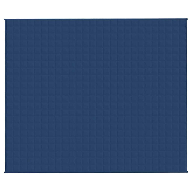 Vidaxl verzwaringsdeken 220x260 cm 15 kg stof blauw