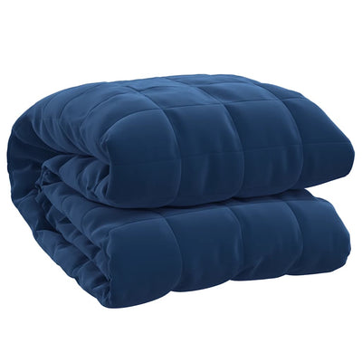 Vidaxl verzwaringsdeken 235x290 cm 15 kg stof blauw