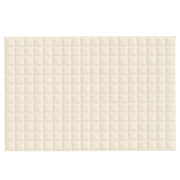 Vidaxl verzwaringsdeken 120x180 cm 5 kg stof lichtcrèmekleurig - afbeelding 3