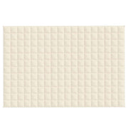 Vidaxl verzwaringsdeken 120x180 cm 9 kg stof lichtcrèmekleurig - afbeelding 3