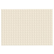 Vidaxl verzwaringsdeken 155x220 cm 7 kg stof lichtcrèmekleurig - afbeelding 3