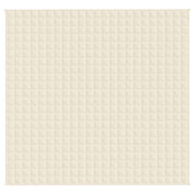 Vidaxl verzwaringsdeken 220x235 cm 11 kg stof lichtcrèmekleurig - afbeelding 3