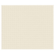 Vidaxl verzwaringsdeken 220x260 cm 15 kg stof lichtcrèmekleurig - afbeelding 3