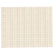 Vidaxl verzwaringsdeken 235x290 cm 15 kg stof lichtcrèmekleurig - afbeelding 3