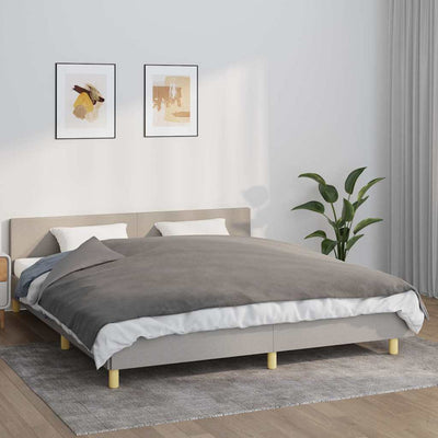 Vidaxl verzwaringsdeken met hoes 155x220 cm 11 kg stof grijs