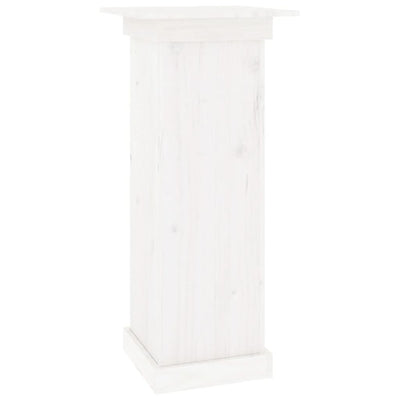 Vidaxl bloemenstandaard 40x40x90 cm massief grenenhout wit