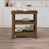 Vidaxl werkbank 78,5x50x80 cm massief grenenhout honingbruin
