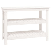 Vidaxl werkbank met plank wit 110,5 x 50 x 80 cm massief grenenhout - afbeelding 2