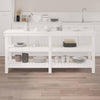 Vidaxl werkbank 181x50x80 cm massief grenenhout wit