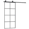 VidaXL Schuifdeur met beslag 90x205 cm ESG-glas en aluminium