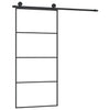 VidaXL Schuifdeur met beslag 90x205 cm ESG-glas en aluminium
