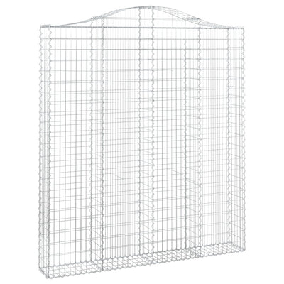 VidaXL Schanskorf gewelfd 200x30x220 240 cm gegalvaniseerd ijzer