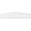 VidaXL Schanskorf gewelfd 400x50x60 80 cm gegalvaniseerd ijzer