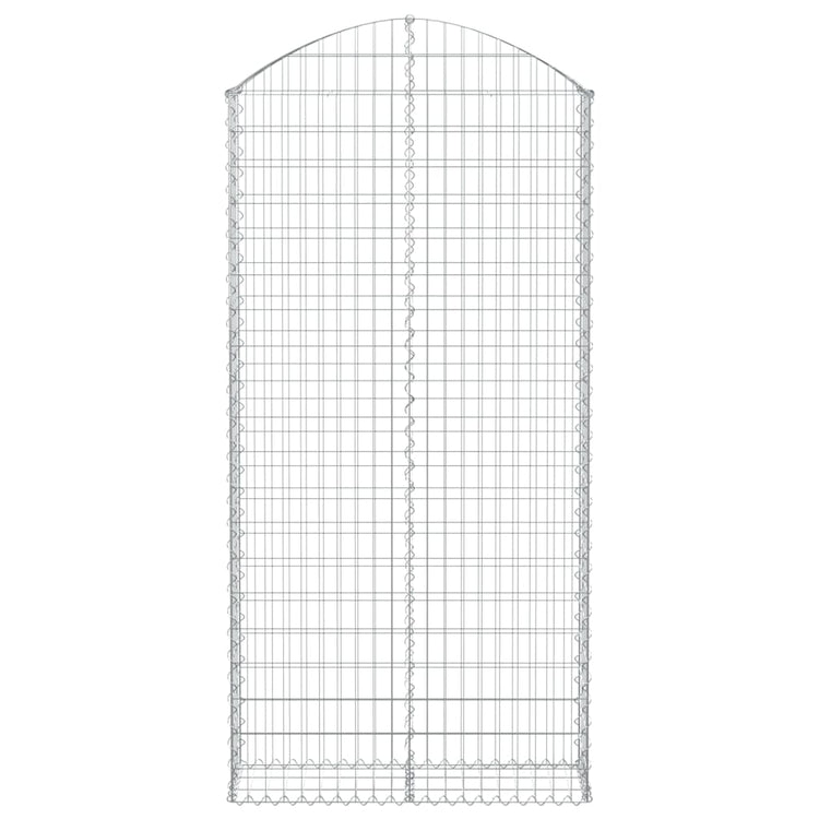 Vidaxl schanskorf gewelfd 100x30x200 220 cm gegalvaniseerd ijzer