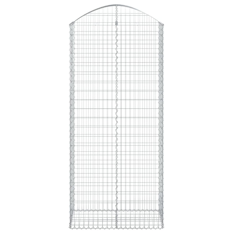 Vidaxl schanskorf gewelfd 100x50x220 240 cm gegalvaniseerd ijzer