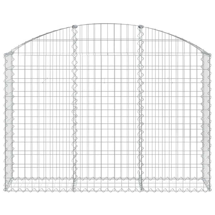 Vidaxl schanskorf gewelfd 150x30x100 120 cm gegalvaniseerd ijzer