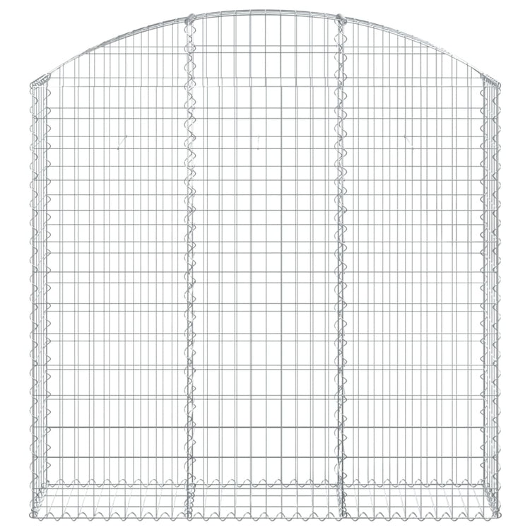 Vidaxl schanskorf gewelfd 150x30x140 160 cm gegalvaniseerd ijzer