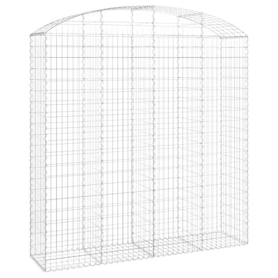 VidaXL Schanskorf gewelfd 200x50x200 220 cm gegalvaniseerd ijzer