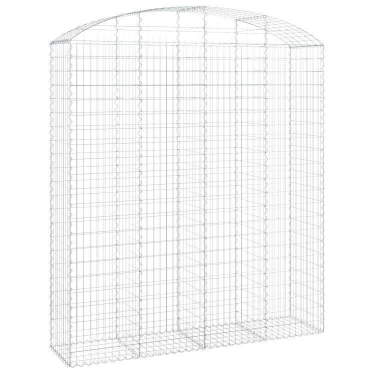 VidaXL Schanskorf gewelfd 200x50x220 240 cm gegalvaniseerd ijzer