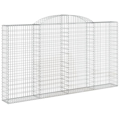 VidaXL Schanskorf gewelfd 300x30x160 180 cm gegalvaniseerd ijzer