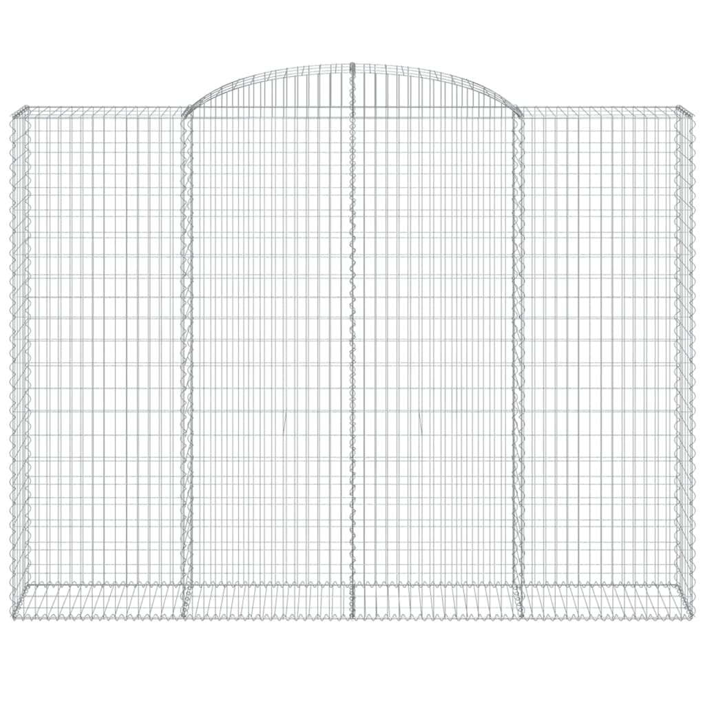 VidaXL Schanskorf gewelfd 300x50x220 240 cm gegalvaniseerd ijzer