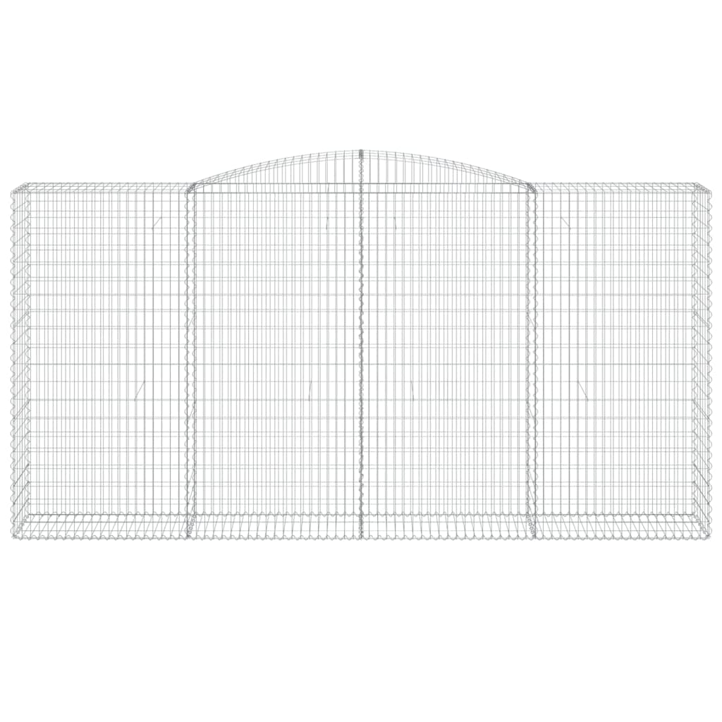 VidaXL Schanskorf gewelfd 400x50x200 220 cm gegalvaniseerd ijzer