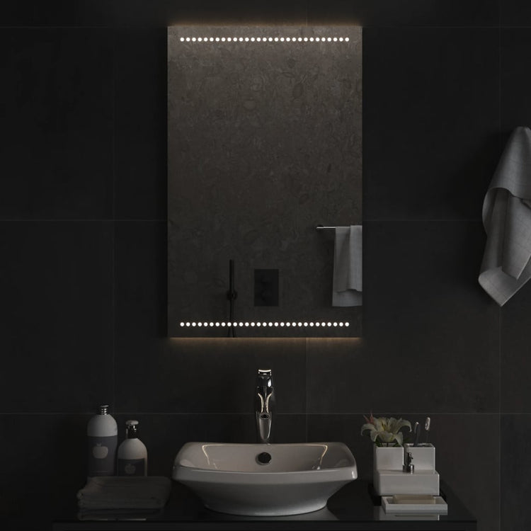 Vidaxl badkamerspiegel led 50x80 cm