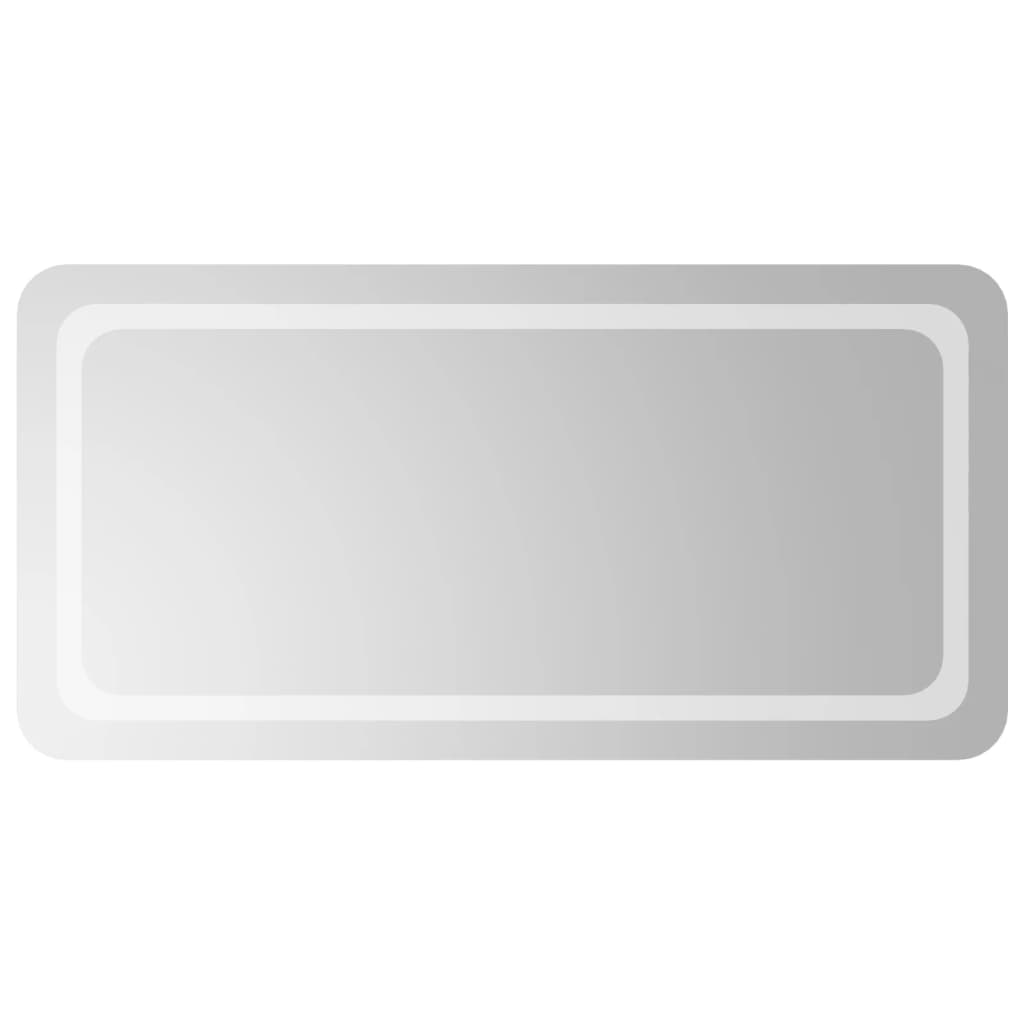 Vidaxl badkamerspiegel led 50x100 cm