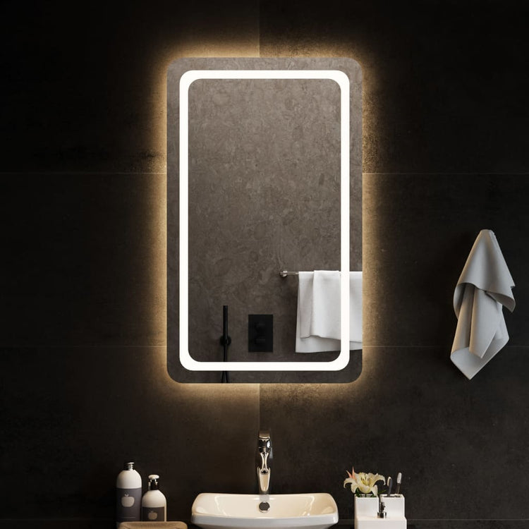 Vidaxl badkamerspiegel led 60x100 cm