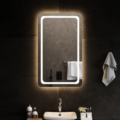 Vidaxl badkamerspiegel led 60x100 cm