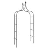 Vidaxl tuinbogen 2 st 120x38x260 cm staal zwart
