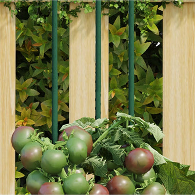 Vidaxl plantenstaken 30 st 90 cm staal groen