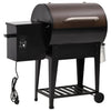 Vidaxl pelletbarbecue met bodemplaat 94 cm ijzer zwart