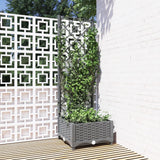 Vidaxl plantenbak met latwerk 40x40x121,5 cm polypropeen - afbeelding 1