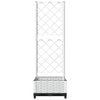 Vidaxl plantenbak met latwerk 40x40x121,5 cm polypropeen