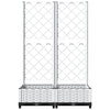 Vidaxl plantenbak met latwerk 80x40x121,5 cm polypropeen