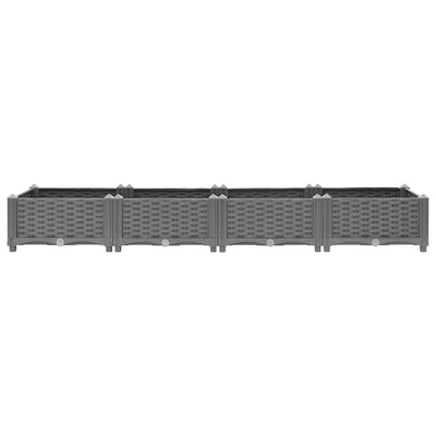 Vidaxl plantenbak verhoogd 160x40x23 cm polypropeen