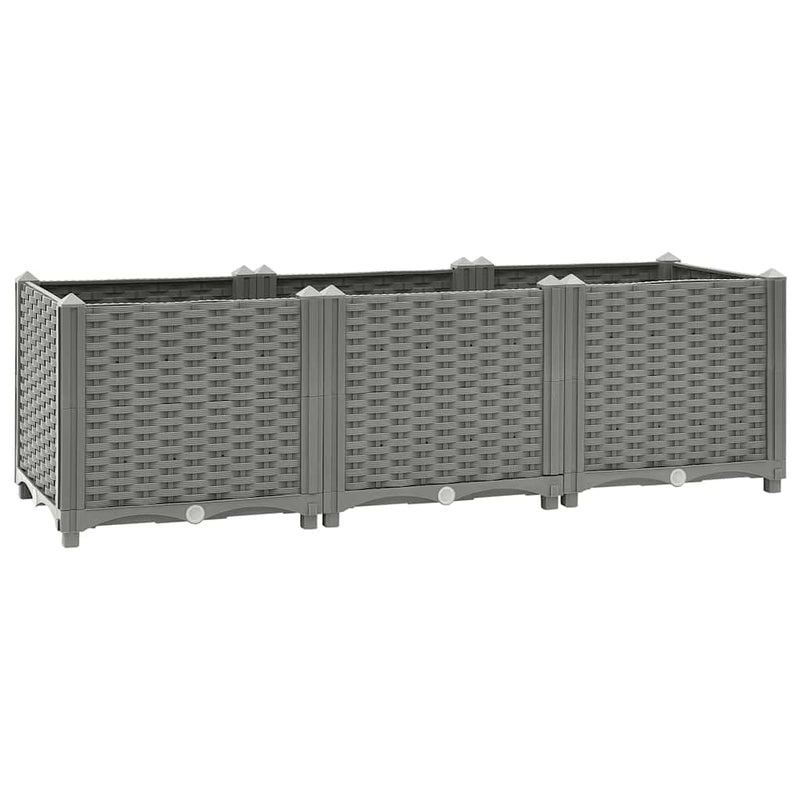 Vidaxl plantenbak verhoogd 120x40x38 cm polypropeen
