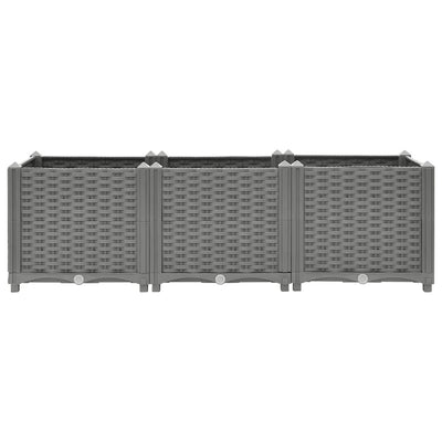 Vidaxl plantenbak verhoogd 120x40x38 cm polypropeen