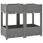 Vidaxl plantenbak verhoogd 80x40x71 cm polypropeen - afbeelding 1