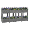 Vidaxl plantenbak verhoogd 160x40x71 cm polypropeen