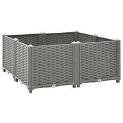 Vidaxl plantenbak verhoogd 80x80x38 cm polypropyleen - afbeelding 1